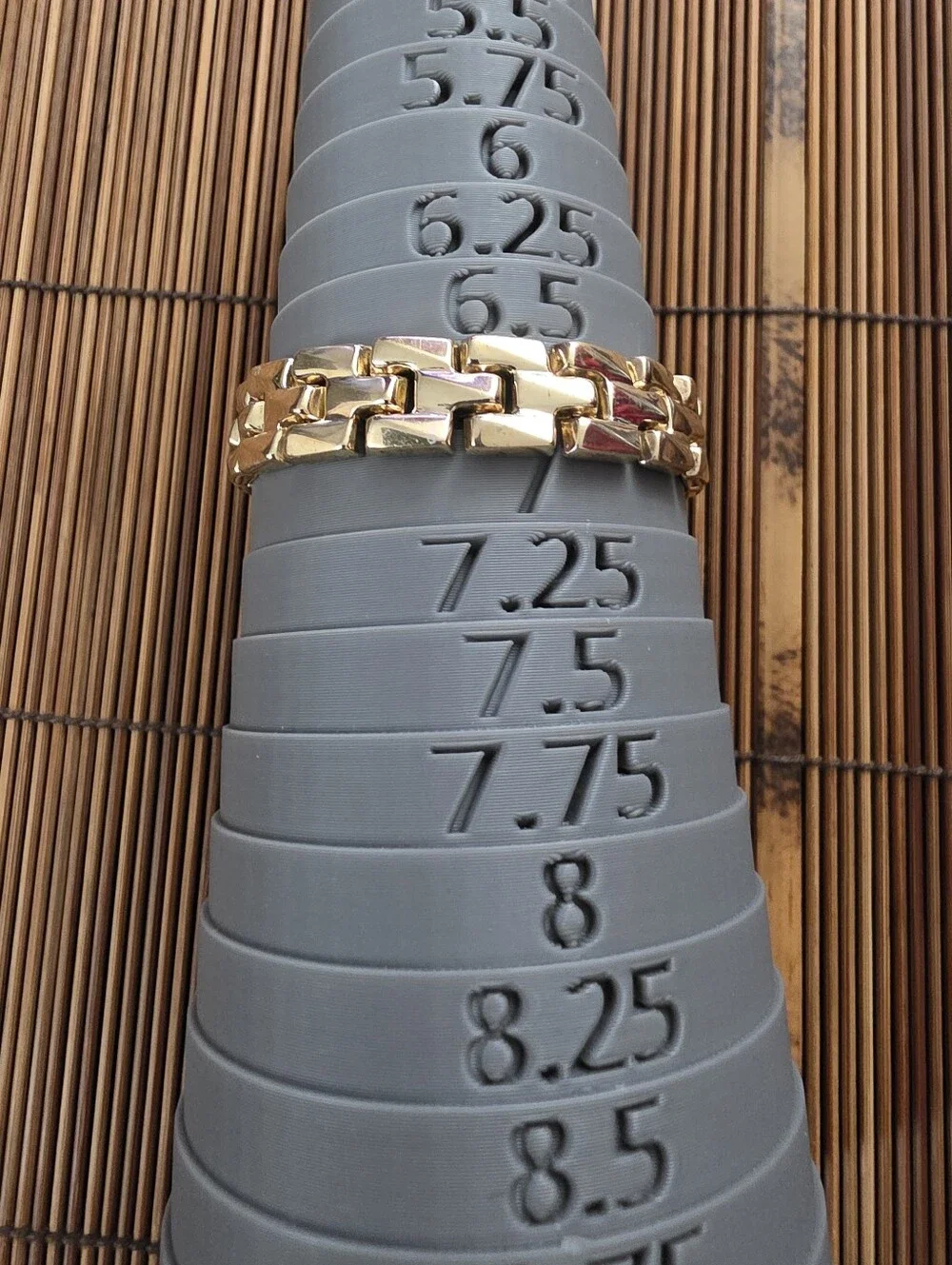 925 Silver Link Yellow Gold Bracelet (Vintage)